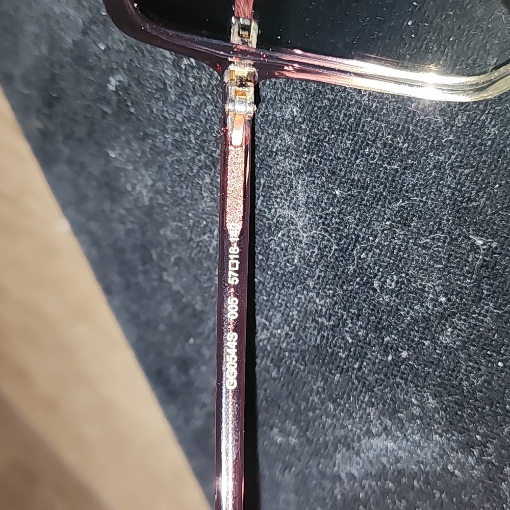 Gucci Women's Gradient Burgandy Sunglasses - Picture 4 of 7
